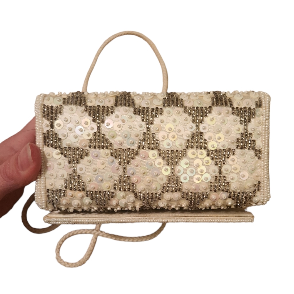 Inge Christopher Beaded Sequin Box Style Clutch P… - image 7